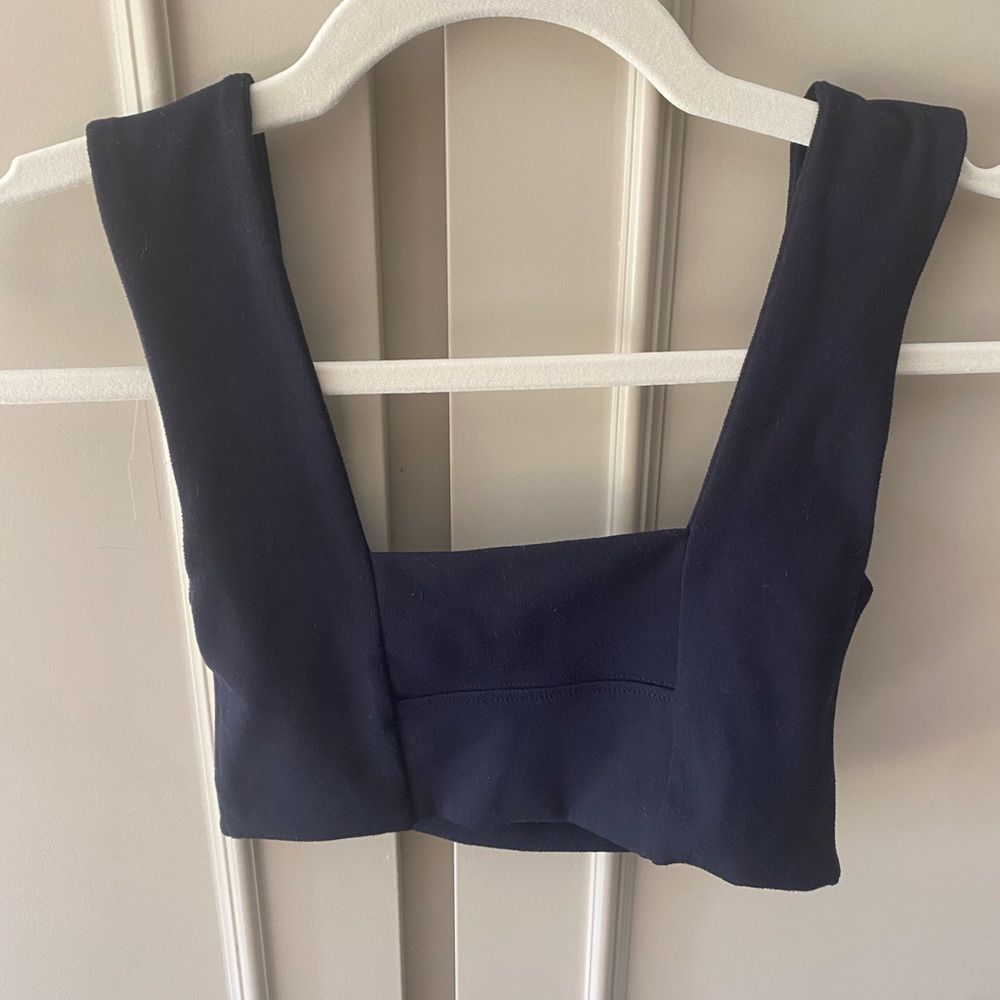 Joah Brown black Square Neck Bandeau Bra size small/xs